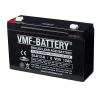 VMF SLA12-6 VRLA AGM Loodaccu (6V, 12 Ah, T1 terminal) AVM00141 - 1