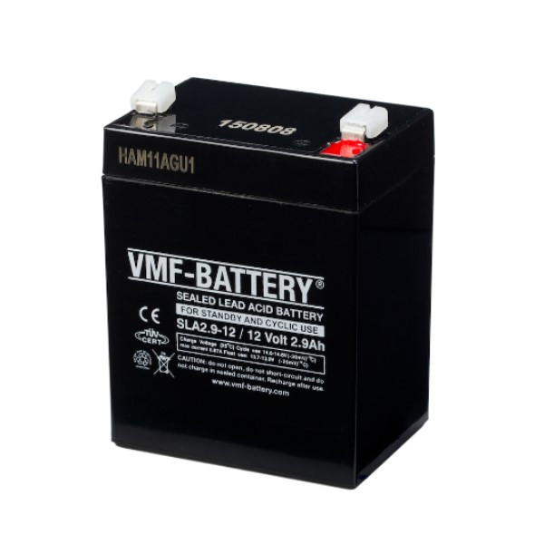 VMF SLA2.9-12 VRLA AGM Loodaccu (12 V, 2.9 Ah, T1 terminal)  AVM00129 - 1