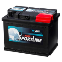 VMF Sportline AGM60 Dual Purpose AGM accu (12V, 60Ah, 680A)  AVM00139