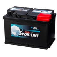 VMF Sportline AGM70 Dual Purpose AGM accu (12V, 70Ah, 760A)  AVA00330