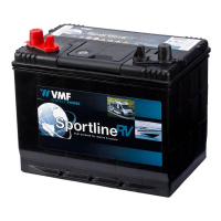 VMF Sportline VMF24 / VMF24M Dual Purpose SMF accu (12V, 70Ah, 600A)  AVM00107