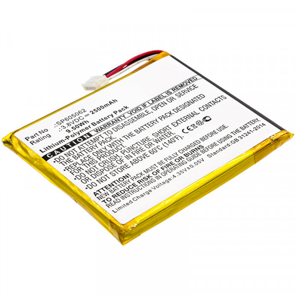 VTech SP605062 accu (2500 mAh, 123accu huismerk)  AVT00022 - 1
