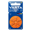 Varta 13 / PR48 / Oranje gehoorapparaat batterij 6 stuks  AVA00621 - 1