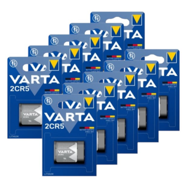 Varta 2CR5 Lithium batterij (10 stuks, 6V, 1500 mAh) AVA00440 - 1