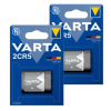 Varta 2CR5 Lithium batterij (2 stuks, 6V, 1500 mAh)