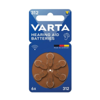Varta 312 / PR41 / Bruin gehoorapparaat batterij 6 stuks  AVA00618