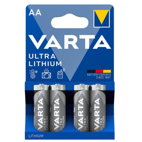 Varta AA / FR6 Ultra Lithium batterij 4 stuks  AVA00143 - 1
