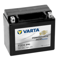 Varta AGM Active 510909017 / YTX12-BS / 51012 accu (12V, 10Ah, 170A)  AVA00313