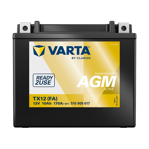 Varta AGM Active TX12 (FA) / 510 909 017 accu (12V, 10Ah, 170A) AVA00313 - 3
