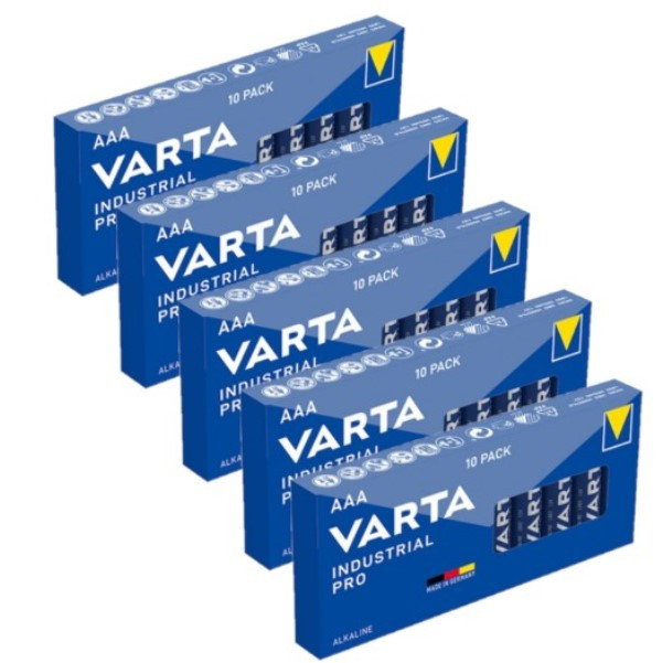 Varta Aanbieding: Varta Industrial Pro AAA / LR03 / MN2400 Alkaline Batterij (50 stuks)  AVA00347 - 1