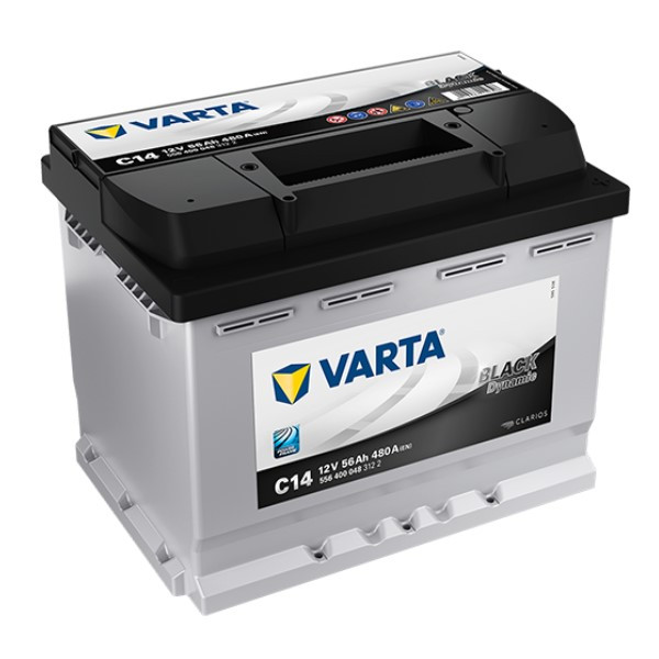 Varta Black Dynamic C14 / 556 400 048  / S3 005 (12V, 56Ah, 480A)  AVA00602 - 1
