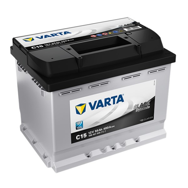 Varta Black Dynamic C15 / 556 401 048 / S3 006 accu (12V, 56Ah, 480A)  AVA00604 - 1