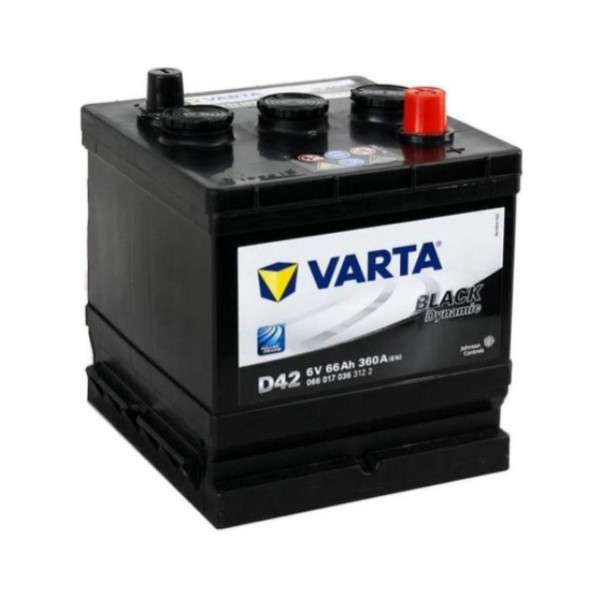 Varta Black Dynamic D42 / 066 017 036 / S3 060 accu (6V, 66Ah, 360A )  AVA00598 - 1