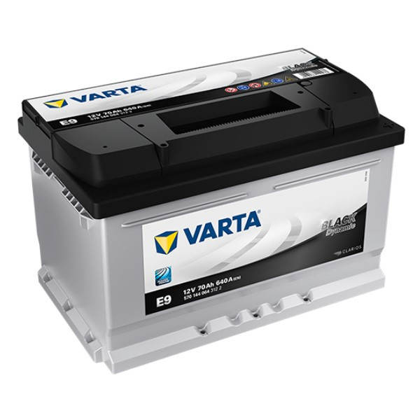 Varta Black Dynamic E9 / 570 144 064 / S3 007 (12V, 70Ah, 640A)    AVA00596 - 1