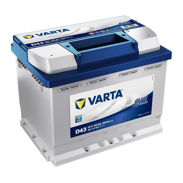 Varta Blue Dynamic D43 / 560 127 054 / S4 006 accu (12V, 60Ah, 540A)  AVA00272 - 1