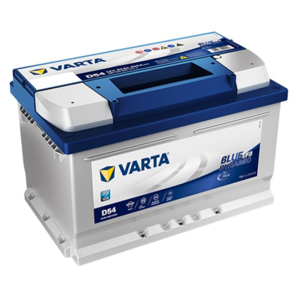 Varta Blue Dynamic D54 / 565 500 065 / S4 E07 EFB start-stop accu (12V, 65Ah, 650A)  AVA00199 - 1