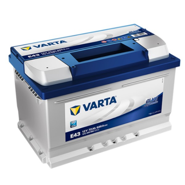 Varta Blue Dynamic E43 / 572 409 068 / S4 007 accu (12V, 72Ah, 680A)  AVA00264 - 1