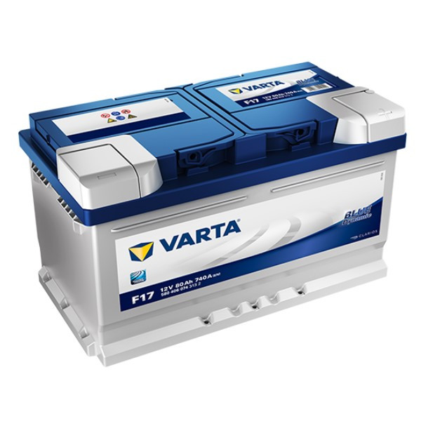 Varta Blue Dynamic F17 / 580 406 074 / S4 010 accu (12V, 80Ah, 740A)  AVA00271 - 1