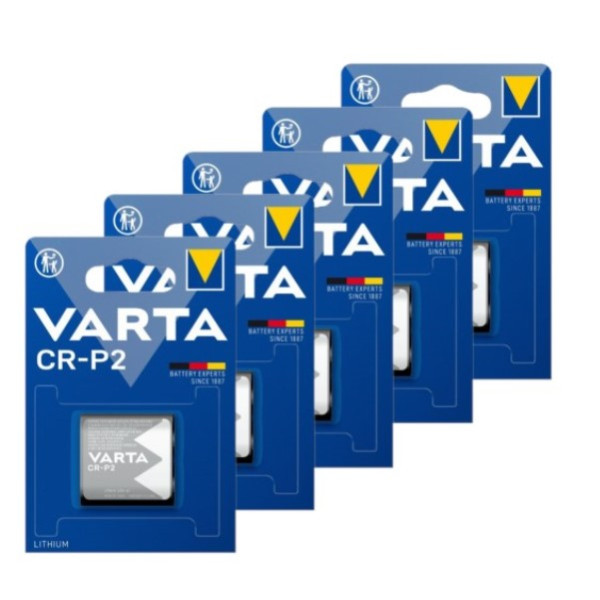 Varta CR-P2 Lithium batterij (5 stuks, 6V, 1450 mAh) AVA00443 - 1
