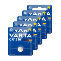 Varta CR1216 3V Lithium knoopcel batterij 5 stuks  AVA00364