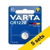 Varta CR1220 3V Lithium knoopcel batterij 5 stuks AVA00363 - 1