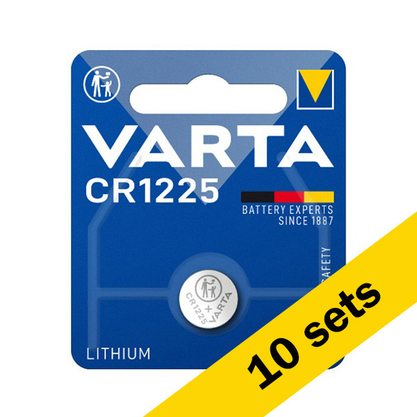 Varta CR1225 3V Lithium knoopcel batterij 10 stuks  AVA00371 - 1