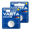 Varta CR2016 3V Lithium knoopcel batterij (2 stuks) AVA00381 - 1
