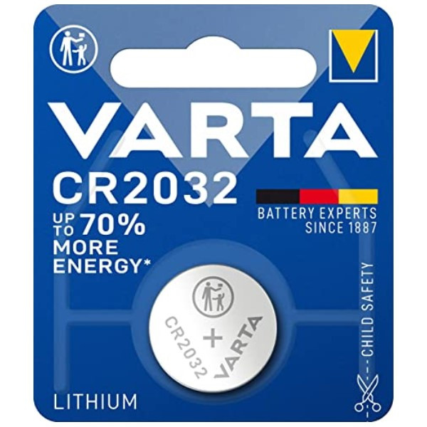 Varta CR2032 3V Lithium knoopcel batterij 1 stuk  AVA00260 - 1
