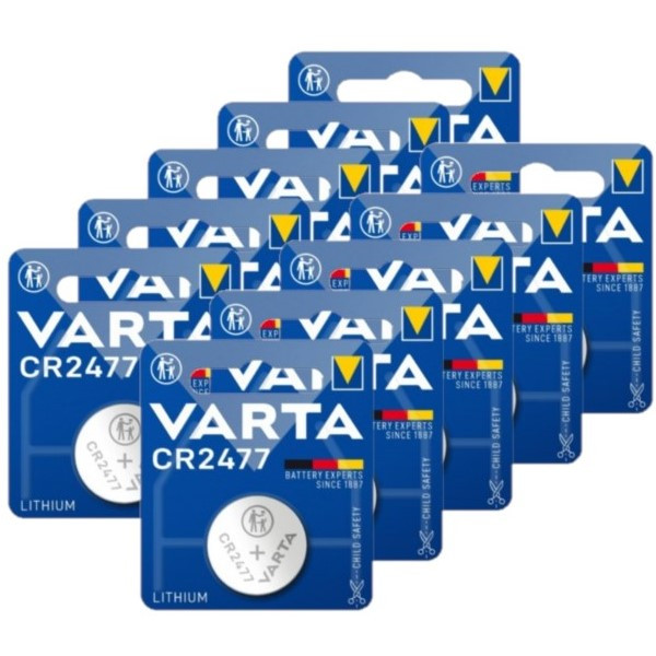 Varta CR2477 3V Lithium knoopcel batterij 10 stuks AVA00386 - 1