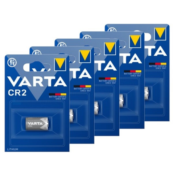 Varta CR2 Lithium Batterij (5 stuks, 3V, 920 mAh) AVA00667 - 1