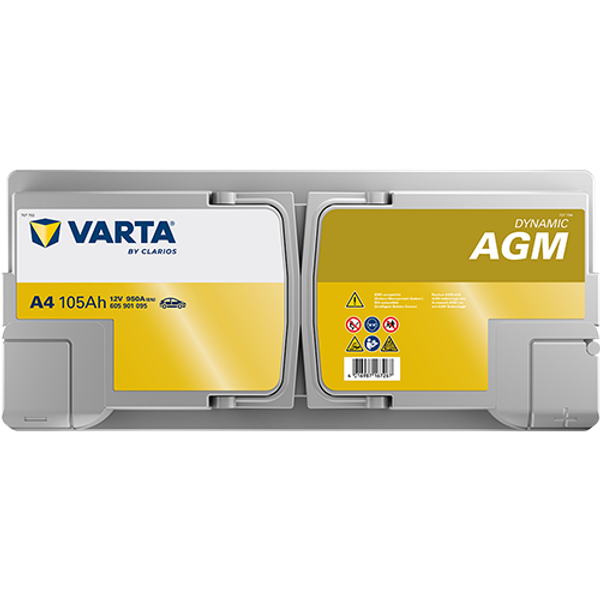 Varta Dynamic AGM A4 / 605 901 095 start-stop accu (12V, 105Ah, 950A)  AVA00197 - 4