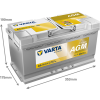 Varta Dynamic AGM A5 / 595 901 085 start-stop accu (12V, 95Ah, 850A)  AVA00190 - 2