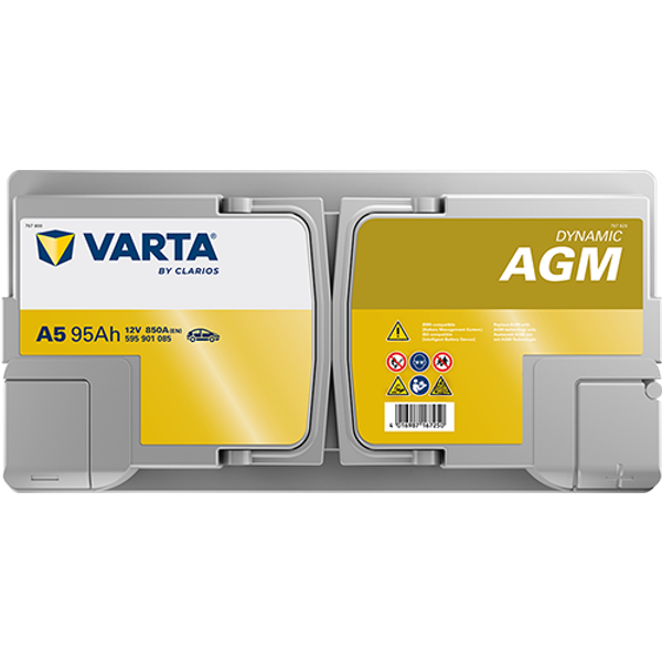 Varta Dynamic AGM A5 / 595 901 085 start-stop accu (12V, 95Ah, 850A)  AVA00190 - 4