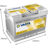 Varta Dynamic AGM A7 / 570 901 076 start-stop accu (12V, 70Ah, 760A)  AVA00193 - 2