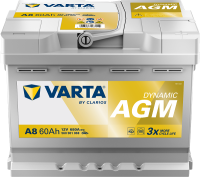 Varta Dynamic AGM A8 / 560 901 068 start-stop accu (12V, 60Ah, 680A)  AVA00189