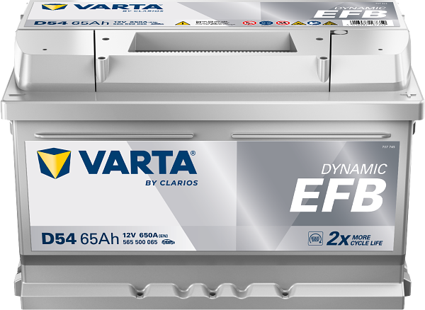 Varta Dynamic EFB D54 / 565 500 065 start-stop accu (12V, 65Ah, 650A)  AVA00199 - 1