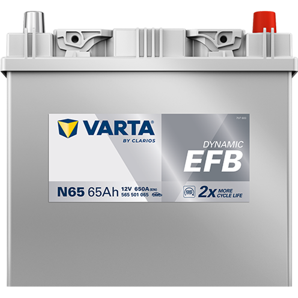 Varta Dynamic EFB N65 / 565 501 065 start-stop accu (12V, 65Ah, 650A) AVA00705 - 3