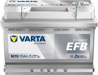 Varta Dynamic EFB N70 / 570 500 076 start-stop accu (12V, 70Ah, 760A)  AVA00192