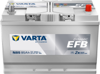 Varta Dynamic EFB N85 / 585 501 080 start-stop accu (12V, 85Ah, 800A) AVA00707