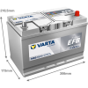 Varta Dynamic EFB N85 / 585 501 080 start-stop accu (12V, 85Ah, 800A) AVA00707 - 2