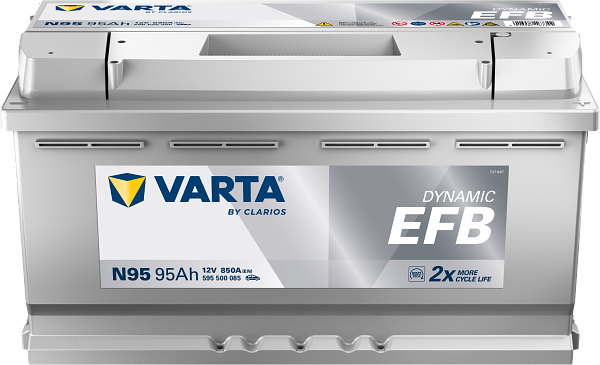 Varta Dynamic EFB N95 / 595 500 085 start-stop accu (12V, 95Ah, 850A)  AVA00198 - 1