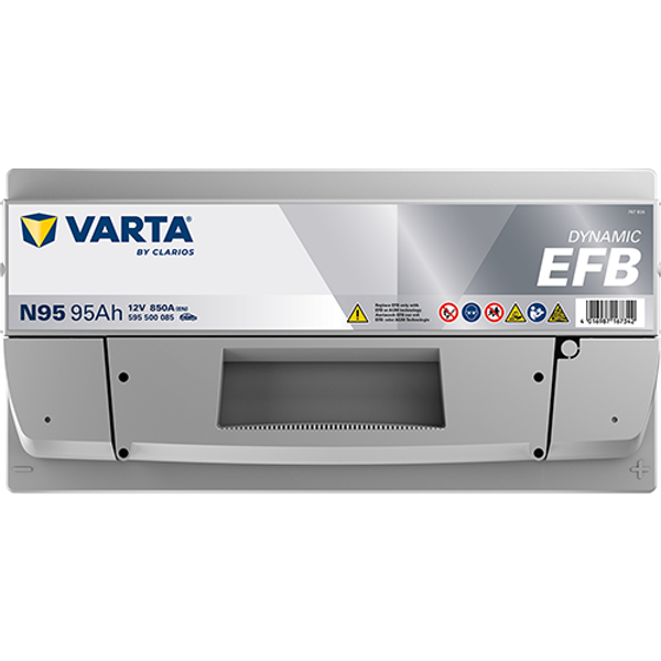 Varta Dynamic EFB N95 / 595 500 085 start-stop accu (12V, 95Ah, 850A)  AVA00198 - 4