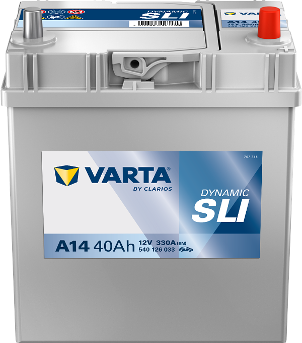 Varta Dynamic SLI A14 / 540 126 033 accu (12V, 40Ah, 330A)  AVA00263 - 1
