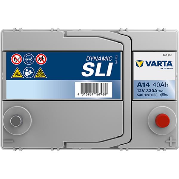 Varta Dynamic SLI A14 / 540 126 033 accu (12V, 40Ah, 330A)  AVA00263 - 4