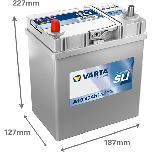 Varta Dynamic SLI A15 / 540 127 033 accu (12V, 40Ah, 330A)  AVA00269 - 2