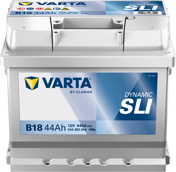 Varta Dynamic SLI B18 / 544 402 044 accu (12V, 44Ah, 440A)  AVA00274 - 1
