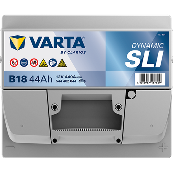Varta Dynamic SLI B18 / 544 402 044 accu (12V, 44Ah, 440A)  AVA00274 - 4