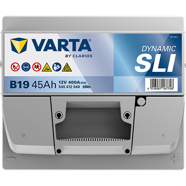 Varta Dynamic SLI B19 / 545 412 040 accu (12V, 45Ah, 400A)  AVA00309 - 4