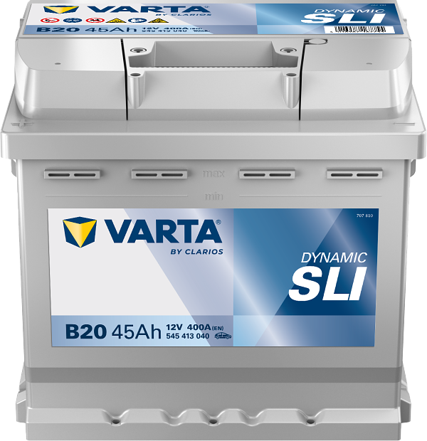 Varta Dynamic SLI B20 / 545 413 040 accu (12V, 45Ah, 400A) AVA00603 - 1