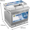 Varta Dynamic SLI B20 / 545 413 040 accu (12V, 45Ah, 400A) AVA00603 - 2